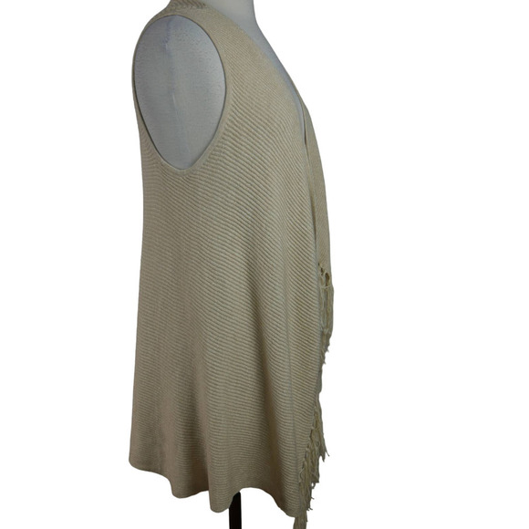 Lilly Pulitzer Sweater Vest Fringe Tassel Gold Metallic Size Small EUC - Picture 5 of 8